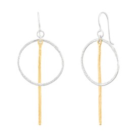 Silpada 'Catching Lights' Sterling Silver with 14K Yellow Gold Plating Drop Earrings