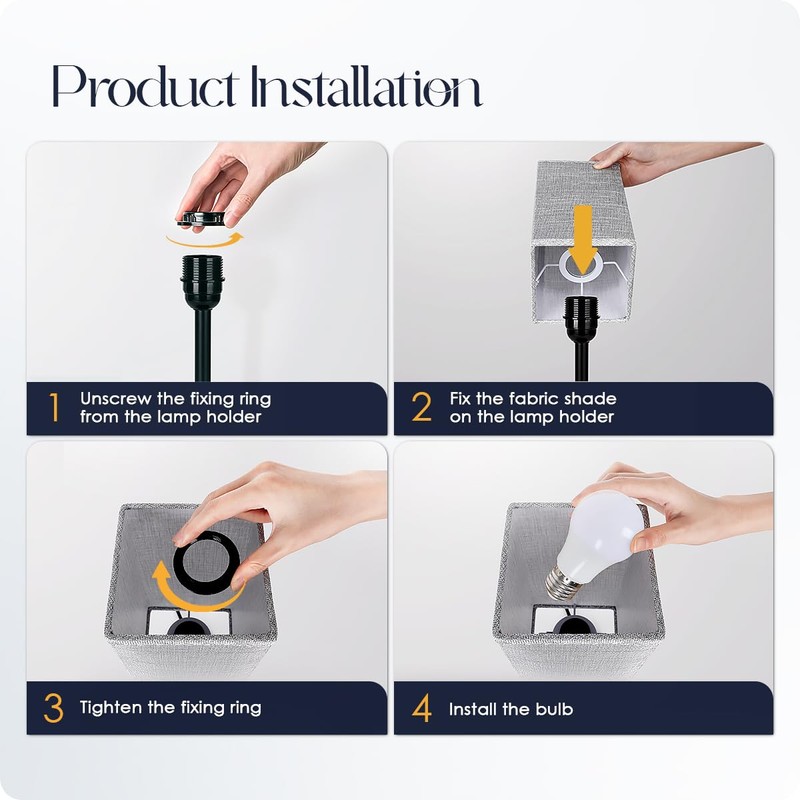 Soilsiu Bedside Table Lamp for Bedroom - Touch Small Lamp