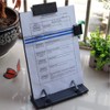 Black Metal Desk Document Holder Adjustable Positions with Reading Line