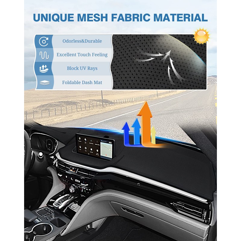 FIILINES Dash Cover Compatible with Acura MDX 2024 2023 2022