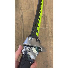 47.5” Fantasy Samurai Sword Anime Game Katana Metal Steel Light up Blade Cosplay Costume Sword with Free Sword Stand