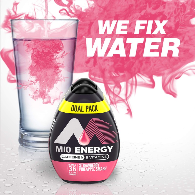 MiO Energy Strawberry Pineapple Smash Liquid Water Flavoring Enhancer 2-1.62