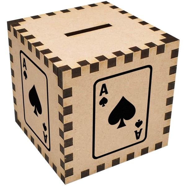Azeeda 'Ace Playing Card Graphic' Money Box/Piggy Bank (MB00116629)