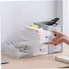 STOBOK 2pcs Collapsible Storage Box Drawer Home Office Storage Jewelry