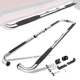 CAAP DRIVEN 3 in. OD Stainless Steel Side Step Nerf Bar Compatible with 99-16 Chevy/GMC Silverado Sierra Extended/Crew Cab CAAP-STEPS-3-UNISS