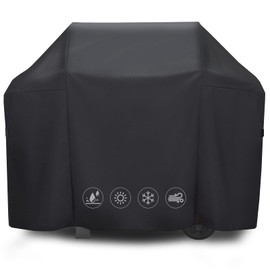 CoyzHaivn 51 Inch Grill Cover for Weber Spirit 300 and Spirit Il 300 Series Grills, Premium BBQ Grill Cover for Outdoor Grill, Heavy Duty Waterproof Fade Resistant, Weber 7139 Black Grill Cover