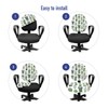 Ambesonne Cactus Office Chair Slipcover, Hand Drawn Foliage Pattern with