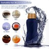 Collapsible Water Bottles,650ml,Leak Proof,Reuseable BPA Free Silicone Foldable Water Bottles,Durable