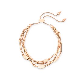 Kendra Scott Chantal Beaded Bracelet for Women, Fashion Jewelry, 14k Rose Gold-Plated
