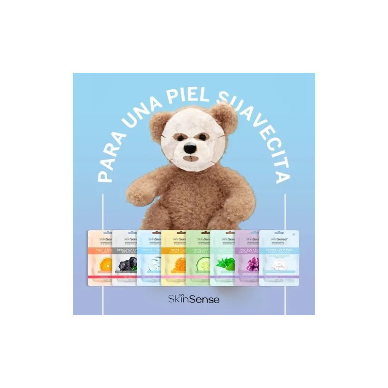 Skin Sense Mascarilla Facial Coreana De Tela Pepino