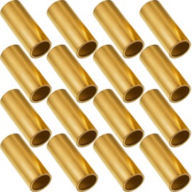 Dunzy 16 Pcs Trailer Leaf Spring Bushing Kit Brass Shackle Bushings for Trailer Axle Replacement Double Eye Springs ID 9/16 Od 11/16 Heavy-Duty Construction Bronze