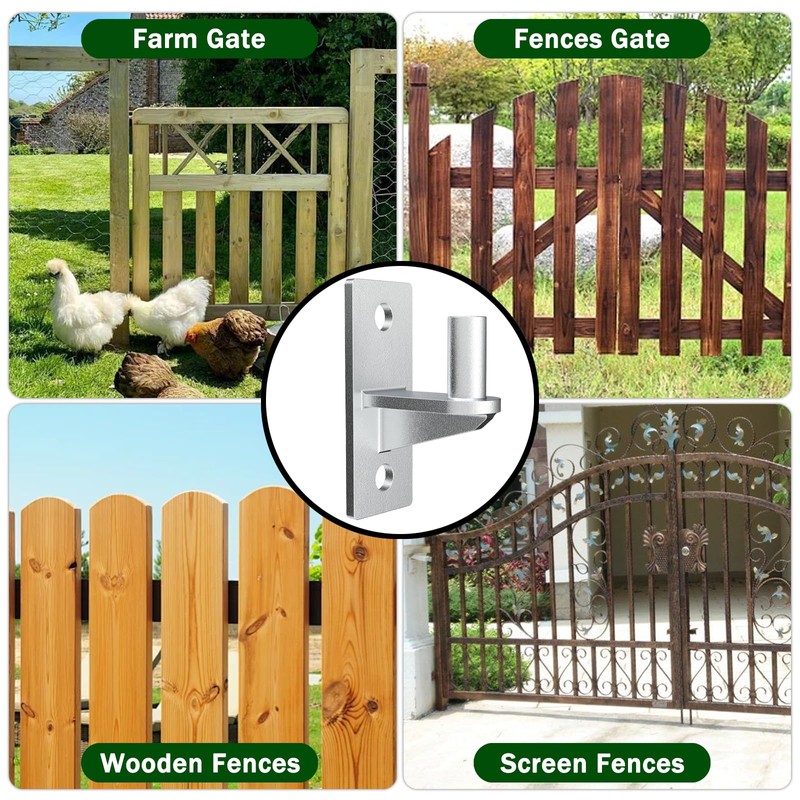 Fixirons 2 Pack Wall Mount Heavy Duty Gate Hinges Cast