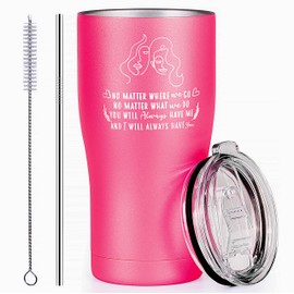 Best Friend Gift for Women-Sister Gifts from Sister-20 oz Stainless Steel Travel Tumbler Mug-Unique Birthday Gifts for Bestie,Twin Sister,Soul Sister,Sister in Law(Pink, 20 oz)