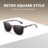 TJUTR Polarised Sunglasses for Women UV400 Protection Retro Square Sun