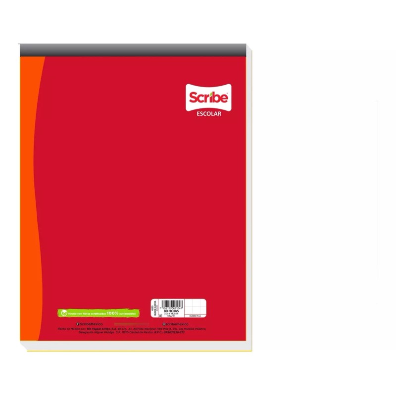 Scribe 2 Blocks Engomados Scribe Carta 80 Hojas Escolar C.