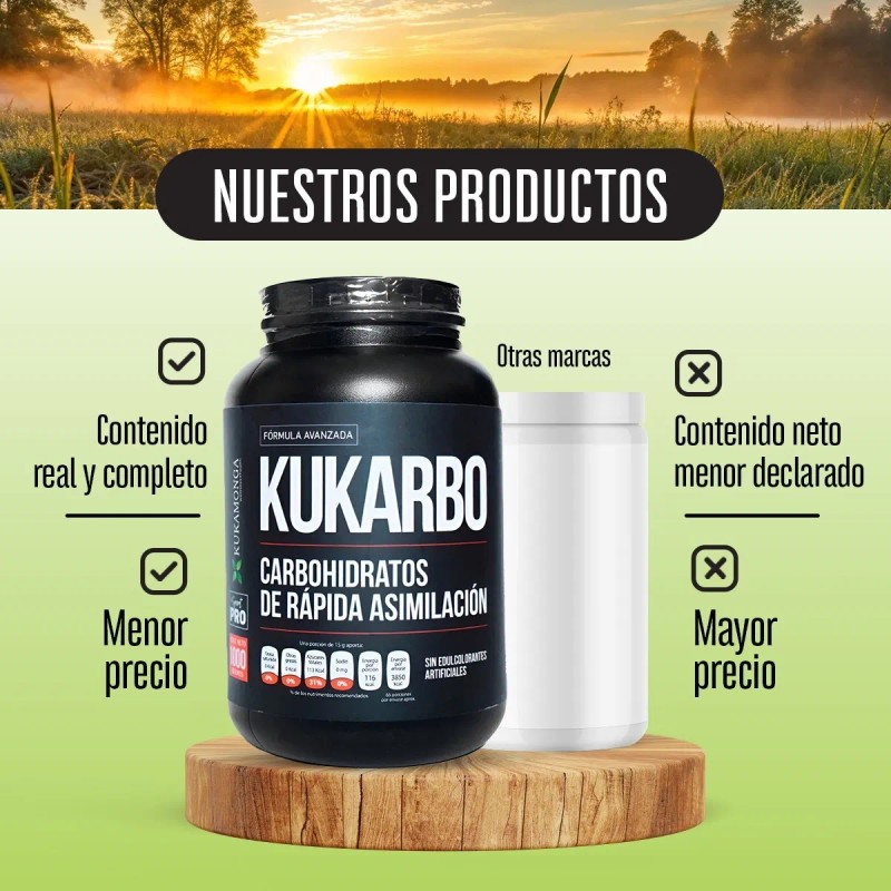 Kukarbo | Carbohidratos Rápidos Para Energía | 1 Kg Sin