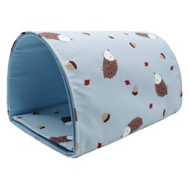 Handmade Sleeping Hideout Cave Tunnel for Baby Chinchillas/Mice/Gerbil Rats/Chinchilla/Squirrel/Guinea Pigs/Hedgehog/Dwarf Rabbit and Other Small Animal Beds (Blue)