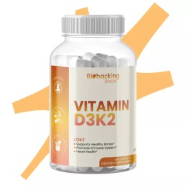 Biohacking VITAMIN D3K2  - 60 Count EXP 2026