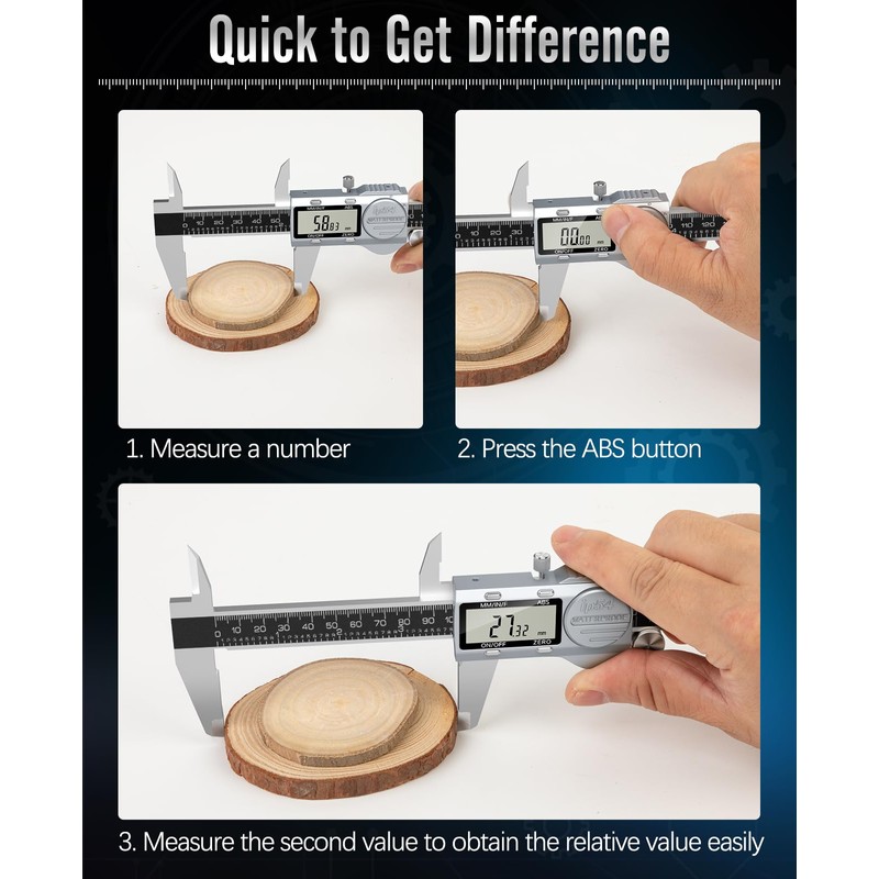 Housolution Digital Caliper 12 Inch, (ABS) Absolute Scale Caliper, IP54