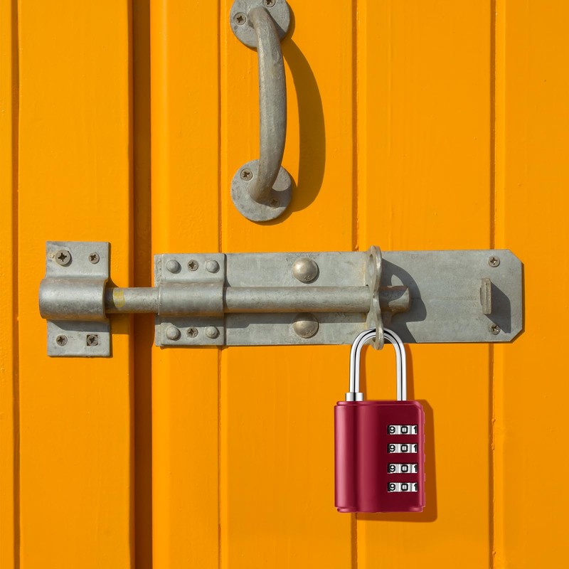 Kenning 10 Pcs Combination Padlock 4 Digit Combination Lock with
