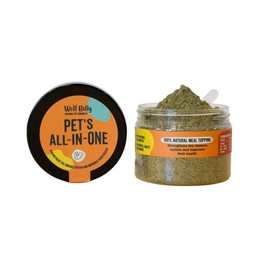 Wolf Belly - 8 in 1 Probiotika Hund und Katze 100% Natürlich (60 gr) Vitamine für Hunde Pulver, Nahrungsergänzungsmittel Hund Immunsystem Stärken mit Spirulina, Vitamine und Mineralien - All in One