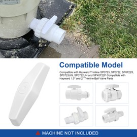 SPX0722F Pool Valve Handle Replacement Compatible with Hayward Trimline Ball Valves Models SP0722, SP0722UN, SP0723, SP0723UN 2-Way Filter Handle, ABS Plastic Non-Corrosive Valves