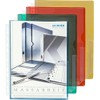 10 x Expanding Folded Pockets DIN A4 Transparent PVC Open Top and Semi-Open Side with Filing Edge with Euro Holes