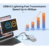 KALEA-INFORMATIQUE USB 4.0 Thunderbolt 4 40G Case for M2 NVMe