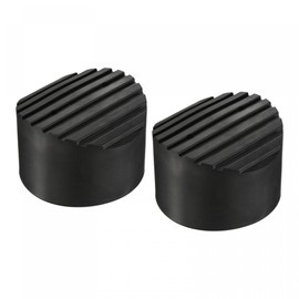 sourcing map Ladder Non-Slip Feet Mat 80mm ID Rubber Round Telescopic Ladder Accessories Pad Cover Cushion for Ladder Protection Black Pack of 2