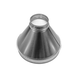 Repa Market 12" to 4" Inch Duct Reducer/Increaser – Galvanized Steel Vent Pipe Adapter HVAC & Dryer Vent Systems – Round Metal Coupling Connector for Exhaust Fans, Bathroom Ventilation, Kitchen Hoods