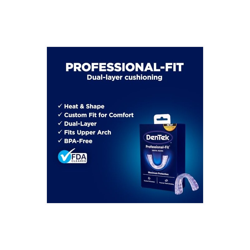 DenTek - Protector dental de máxima protección con ajuste profesional