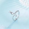 Dtup Anillo Gatito Elegante Plata Gato Regalo Minino Cat Kawaii