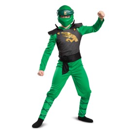 Disguise Unisex Kid's Green Lloyd Ninjago Costume, Large