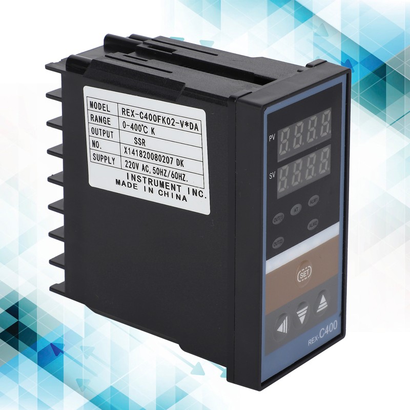 BERM Digital Display Temperature Meter High Accuracy Thermometer REX-C400FK02-V x