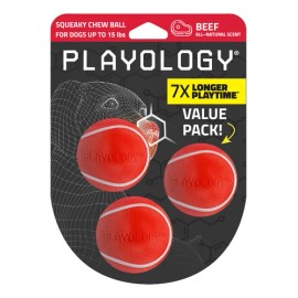 Pelota Masticable Playology Squeaky Para Perros Pequeos De