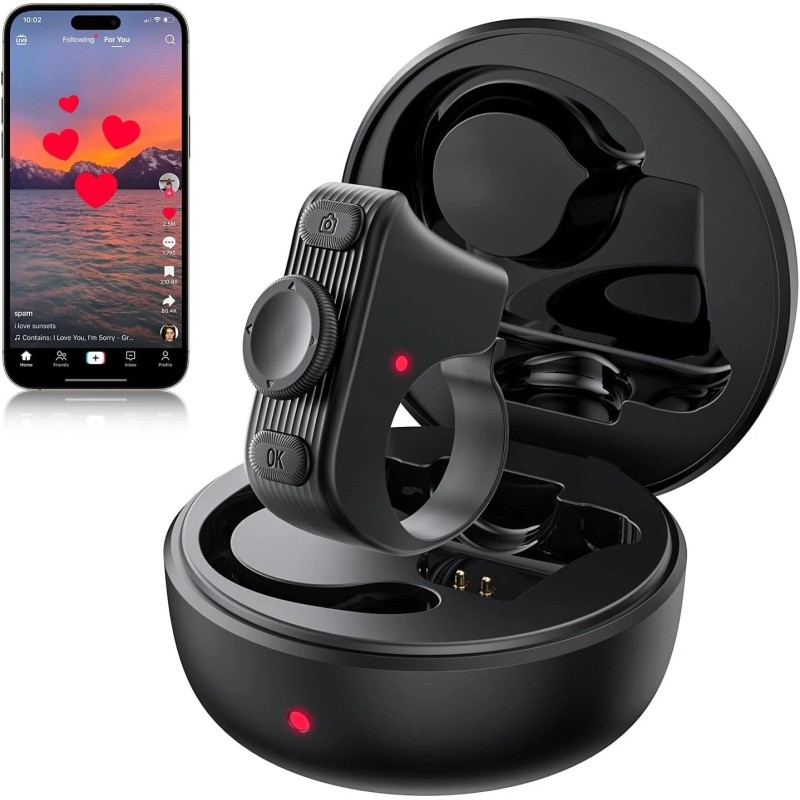 MILOUZ Remote Scrolling Ring for Tiktok,Page Turner for Kindle App