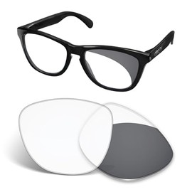 1.5MM Replacement Lenses Compatible With Oakley Frogskins XS OJ9006 Sunglasses, Anti-Scratch and Impact Resistant - Grey Photochromic