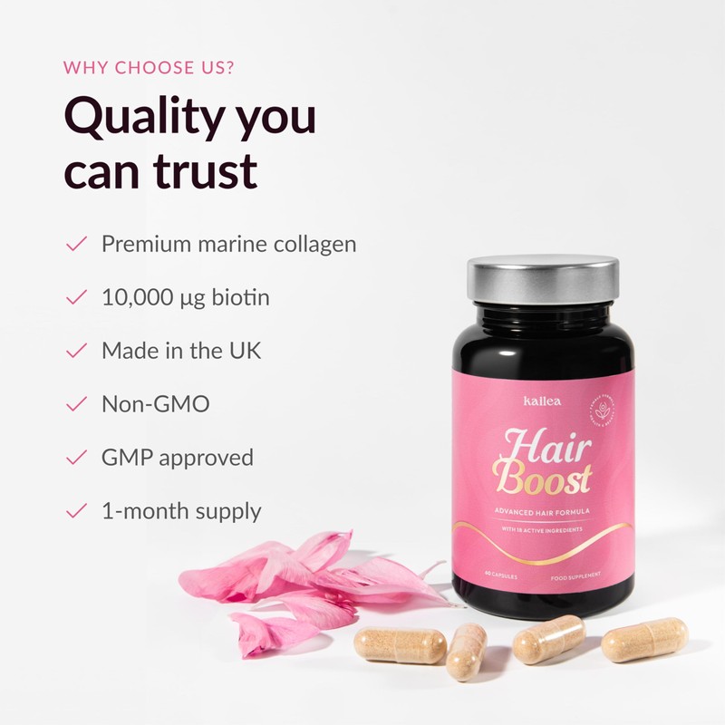 Advanced Hair Growth Supplement | with Biotin, Collagen, Bamboo Extract,
