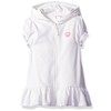 Pink Platinum Girls Swim Cover Up - Full Zip Hooded