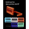 VIBURISH 3pcs Plasdent 400BC-10N Adjustable 16 Holes Dental Bur Caddy