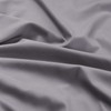 Imperial Rooms Single Duvet Cover Set Brushed Microfiber Plain Grey