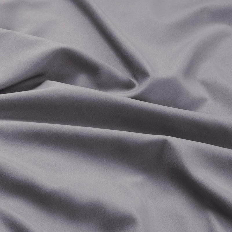 Imperial Rooms Single Duvet Cover Set Brushed Microfiber Plain Grey
