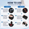 Travel Hand Press Inflatable Airplane Seat Cushion for Long Flights