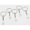 Key Ring with Chain and Open Jump Rings 1 inch,
