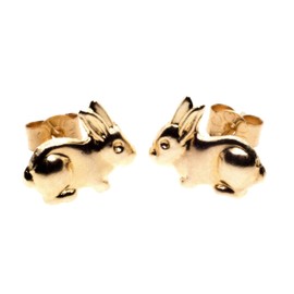 Arranview Jewellery Rabbit stud earrings in 9ct yellow gold