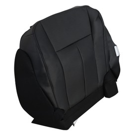 NLQR Front Passenger Bottom Seat Cover Black Replacement Leather Perforated Compatible with Ford Expedition 2007 2008 2009 2010 2011 2012 2013 2014