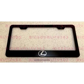 Unbranded Laser Engraved Etched Lexus Stainless Steel Finished License Plate Frame