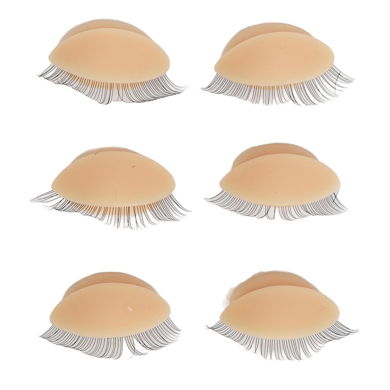 Eyelash Mannequin Head Practice Realistic Half Face Makeup Head Training