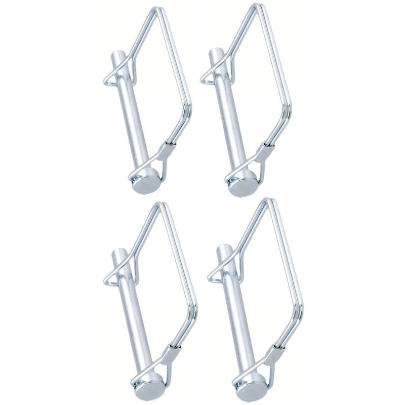 (Pack of 4) 1/4" x 2-3/4" Trailer Coupler Pin, Galvanized