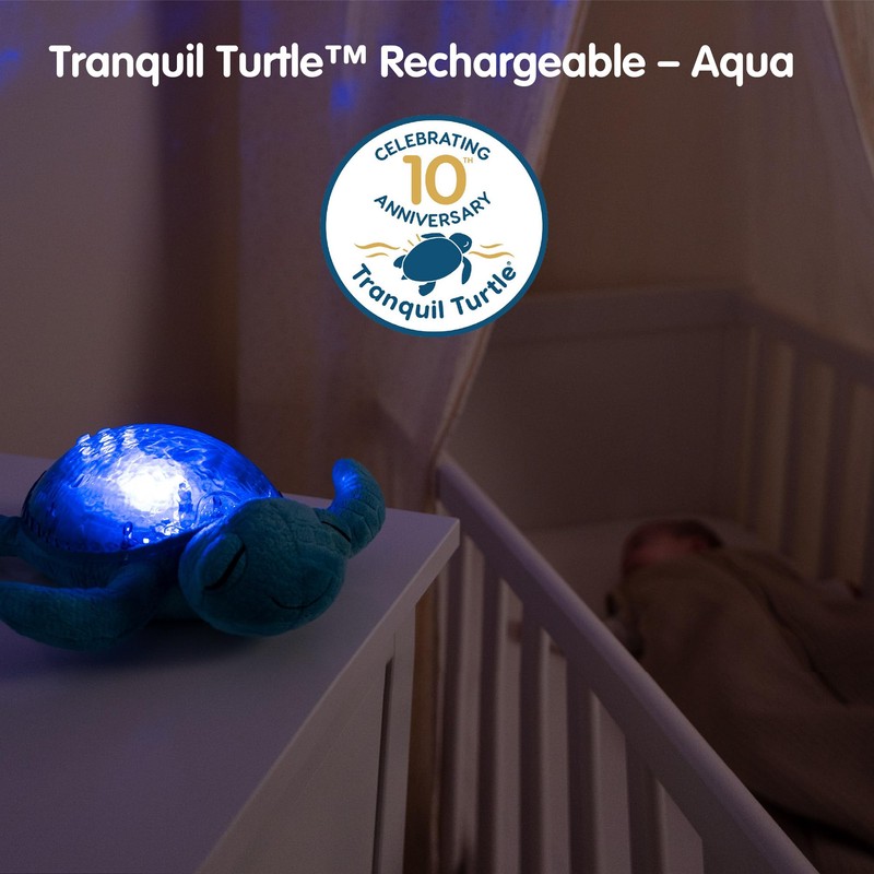 Cloud b Tranquil Turtle Aqua - White Noise Machine Baby,
